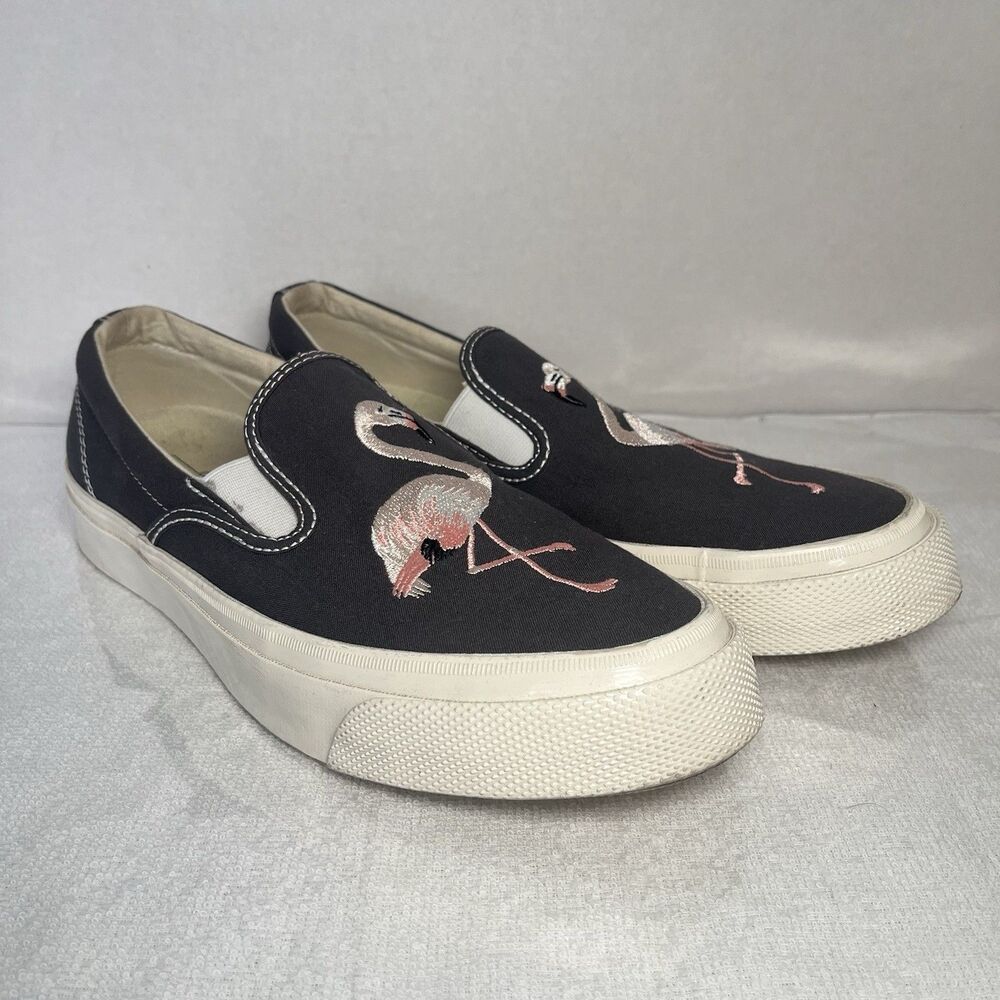 Converse Chuck Taylor Deck Star 67 Slip On Flamingo Sneakers Black Women 9.5 - Picture 10 of 10